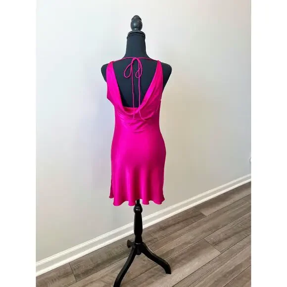 amanda uprichard mirai silk dress Amanda Uprichard Mirai Silk Dress
